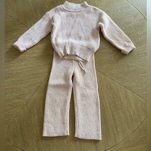 Jamie Kay Pink Knit Matching Set Cozy Style